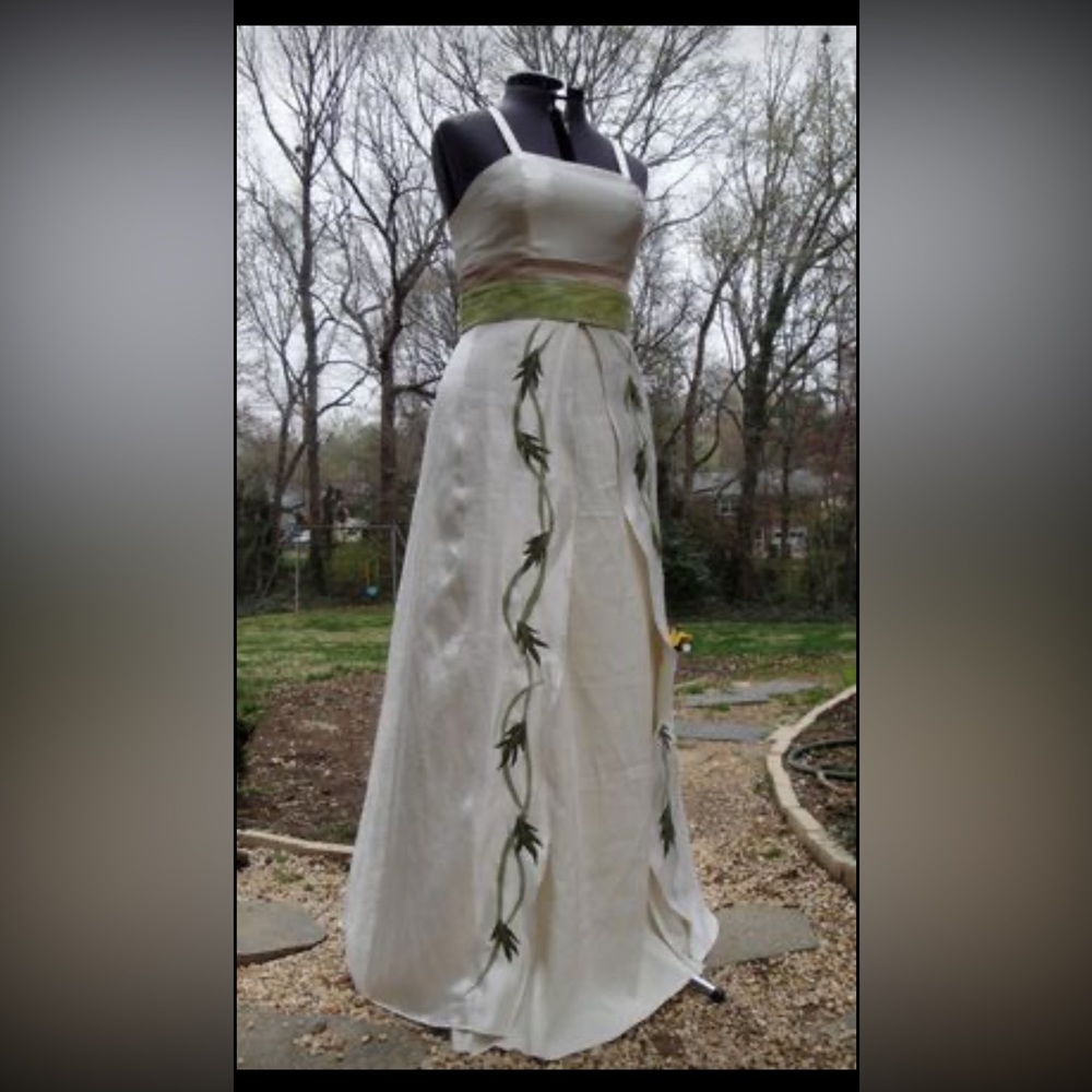 Handmade Hippie Hippy Wedding Dress Gown Snake Mountain Threads Ivory